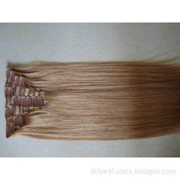 Light Brown Clip on Hair Extension